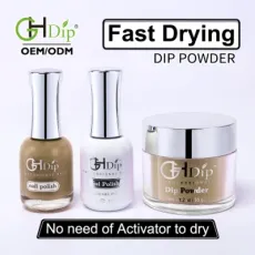 Nude Nail Fast Drying Acrylic Dipping Powder Colors Match Gel and Lacquer