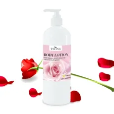 OEM 500ml Rose Milk Skin Care Natural Body Butter Cream Skin Whitening Body Lotion