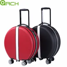 New Fashion Famous Actress Same Style Suitcase ABS Trolley Luggage Travel Luxury Round Lovely Cosmetic Luggage Bag Hard Case Round Trolley Case