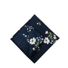 Men′s Cotton Linen Square Pocket Floral Pocket Towel Plaid Square Towel Printed Handkerchief
