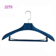 Brand Logo Plastic Clothes Hanger Garment Hanger with Trouser Bar