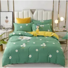 Daisy Flower Printed Cotton Bedlinen Bedding Set