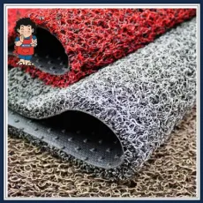 PVC Anti Slip/Non Slip/Flooring/Coil /Car/Door/Bathroom/Store/Noodle Mat Carpet Rug with Spike Backing