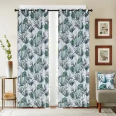 Factory Direct Selling Ready Made European Style Look Linen Window Curtains for The Bedroom