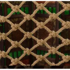 Jute Decorative Net Hemp Cord Garden Fence Protection Swing Netting