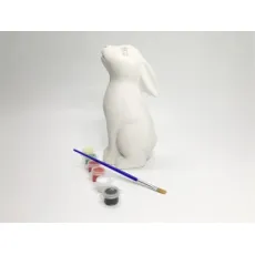 Educational DIY Drawing Toys Ceramic Paint Your Own Painting Rabbit Toy for Kids