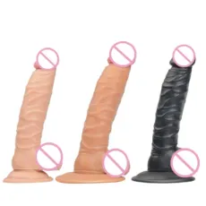 8 Inches Lifelike Men Cock Straight Dildo with Balls