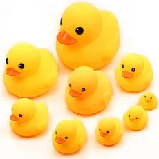 Juguetes Promotion Gift Baby Bath Sound Evade Glue Duck Toy Children Infant Shower Set Duckling Swimming Pool Vinyl Material Toys Cute Rubber Duck
