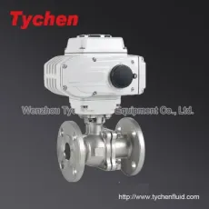 Electrical Flanged Ball Valve API Standard Stainless Steel Material