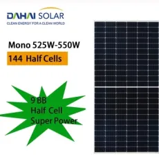 High Efficient European Hotsale 450W 540W Monocrystalline Silicon 144 Half Cell Solar Panels for Solar Power System and Home Roof with CE CQC TUV Certificates