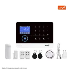 Anti Theft Home Security Kit Tuya WiFi GSM Alarm System Support Alexa Googlehome