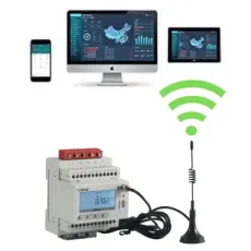 Wireless Lora 4G WiFi Three-Phase Electricity Meter for Monitoring Energy Power Consumption and Measuring Residual Current Temp. for Iot EMS