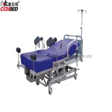 Electric Delivery Women Hospital Device Gynecology Obstetric Operating with IV Stand Bed