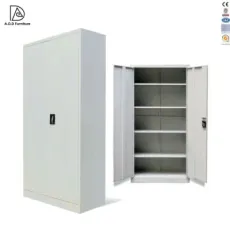 Office Furniture Metal Kitchen Two 2 Swing Door Steel Filing Cabinet Storage Cupboard