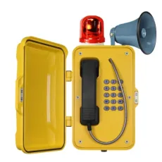 VoIP Tunnel Waterproof Industrial Weatherproof Telephone with External Beacon & Hooter Optional