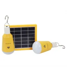 Rechargeable Solar Lighting LED Kits with Phone Charging