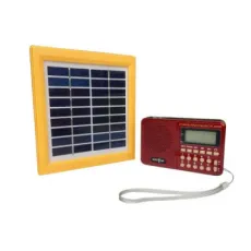 Mini Digital FM Solar Radio with Panel Charging
