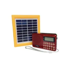 Portable Am FM Mini Digital Solar Radio with Panel Charging