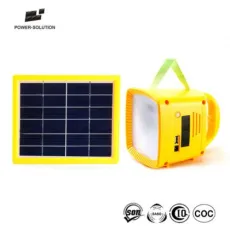 World Bank Certified Solar Lantern with FM Radio and MP3 for Lamp Lighting Home Rooms and Mobile Phone Charging