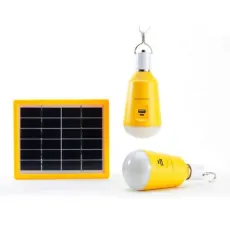 Portable Solar LED Emergency Light with Phone Charger