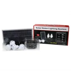 Solar Home Lighting System with 4*2W Bulbs Lighting 4 Rooms