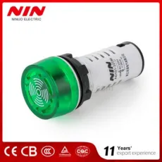 Mini 220VAC 230V Emergency Flashy Indicator Light and High Frequency Discontinuous Buzzer