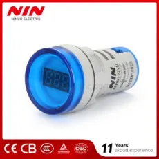 Nin Blue Volts Voltmeter Meter and Volts Meter Voltage Meter 22mm Volt Meter Voltage Meter