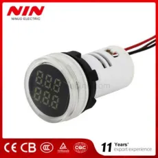 Nin Best Quality SMD White Round LED Display Indicator Count Meter Mini Panel Digital Tube 22mm AC Indicator Counter