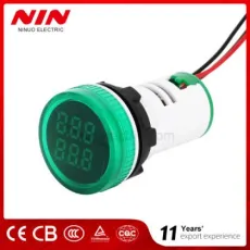 Nin Best Quality SMD Green Round LED Display Indicator Count Meter Mini Panel Digital Tube 22mm AC Indicator Counter