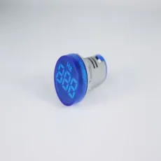 22mm LED Round Digital Tube Display Indicator Frequency Meter Blue