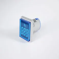 22mm Square Digital Tube Panel Display Indicator Frequency Meter Blue
