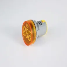 22mm LED Round Digital Tube Display Indicator Frequency Meter Yellow