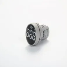 22mm Round Panel Crystal Membrane Digital Indicator Frequency Meter White