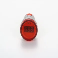 Nin Cost-Effective SMD Round Red 22mm Digital AC Frequency Meter