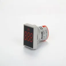 Nin Round Red Crystal Membrane Digital AC Frequency Meter Indicator