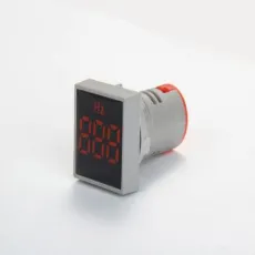 22mm Best Selling Square LED Mini Crystal Membrane Digital Display Hertz Frequency Meter Measuring Range 0-99Hz Indicator Red
