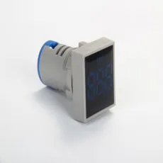 22mm Best Selling Square LED Mini Crystal Membrane Digital Display Hertz Frequency Meter Measuring Range 0-99Hz Indicator Blue
