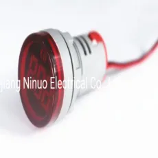 Nin Round Panel 22mm Ad101-22kw High Performance Indicator Power Meter LED Digital Display Energy Power Counter Red