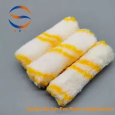 100GSM Acrylic Yellow Roller Brush Covers for Resin Application