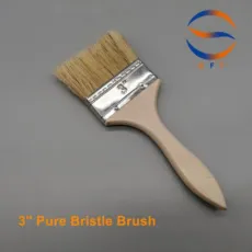 3 Inch Disposable Hog Hair Pure Bristle Brush for Resin