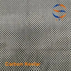 200GSM Plain Twill Weave Carbon Kevlar Fiber Hybrid Cloth