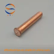 Carbon Steel Copper Plating M4 ISO13918 Welding Threaded Screw
