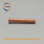 Carbon Steel Copper Plating M3 ISO13918 Welding Threaded Stud PT