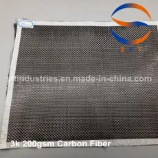 200GSM Carbon Fiber Cloth Plain Twill Weave China