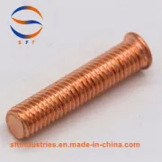 M4 Copper Plating Threaded Welding Stud with Flange PS ISO13918