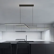 Simple Line Shape New Restaurant Bedroom Lamps