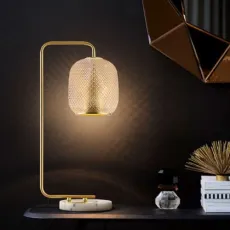 Glass Cover Gold Table Lamp