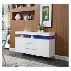 Wooden Sideboard Cabinet Sgya001 Modern White Gloss Dining Sideboard