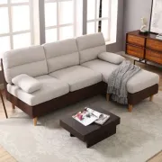 Modern Home Furniture Living Room Set Fabric Sofa Chaise Lounge Sofa