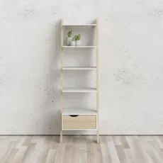 Nova Fireproof Firwood Stairs Style Indoor Home Book Shelf